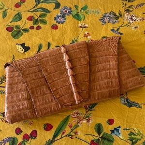 Alligator Crocodile Wrap Clutch